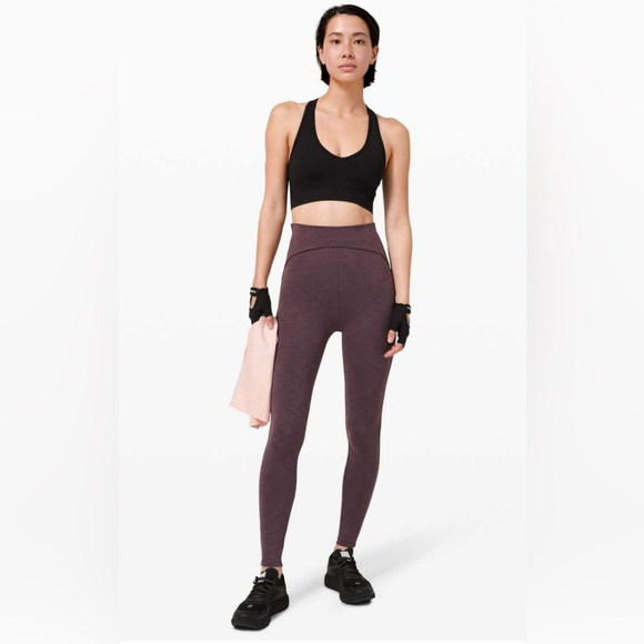 Lululemon power within super high rise leggings 28 inseam size 6 black current - Picture 3 of 9